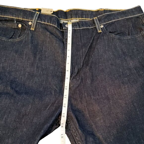 Levis Mens Water<Less Jeans Size W42 L32 Dark Denim Straight Leg - Picture 5 of 8